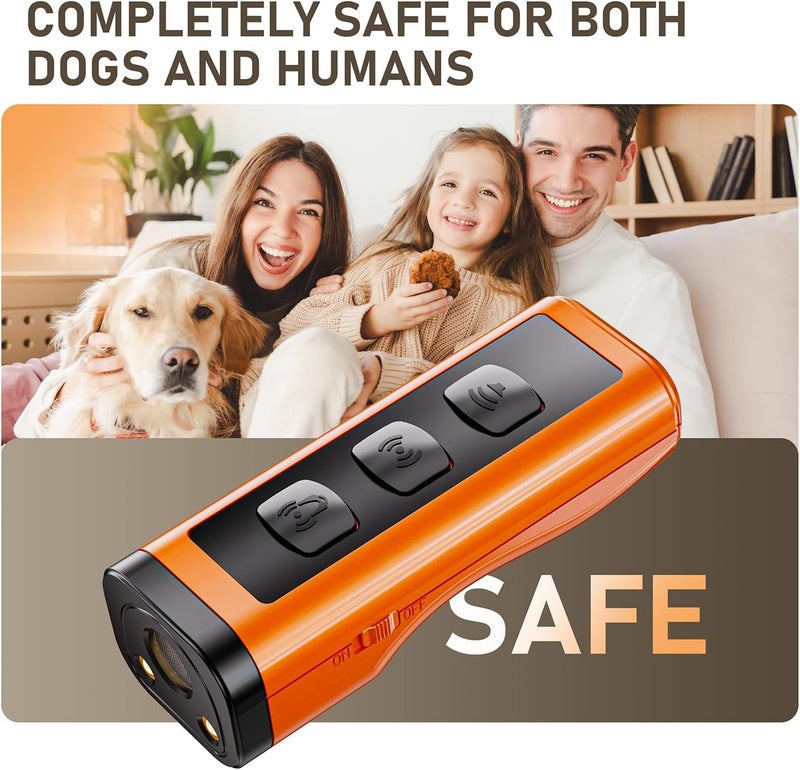Eorery 2 Pack Dog Bark Deterrent Devices, Rechargeable Anti-Barking Device for Dogs, 50ft Long-Range Ultrasonic, Correct Your Dog's Bad Behavior at the Push of a Button,Suitable for Small, Medium, Large Dogs - Image 5